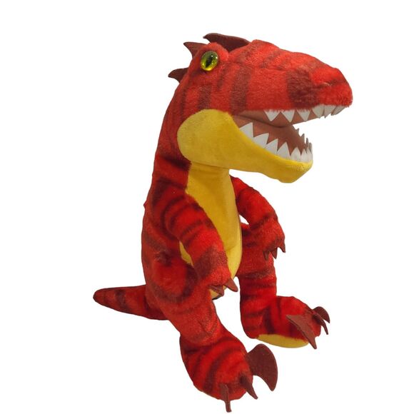 Build A Bear Plush Red Dinosaur T Rex Velociraptor Raptor Stuffed Animal 19" - Picture 4 of 16